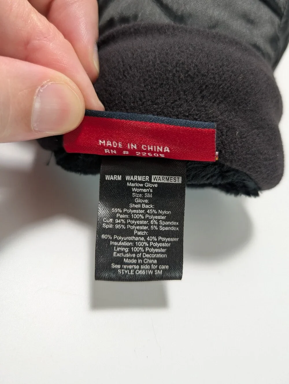 Manzella Marlow Waterproof Glove with TouchTip - Black
